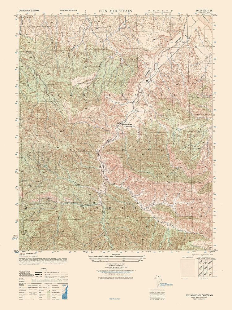 Fox Mountain Sheet - US Army 1944