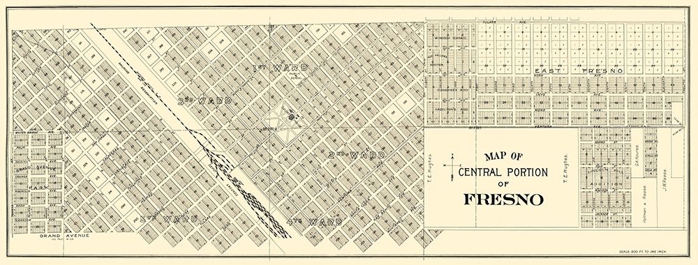 Fresno, Central California Landowner - Thomas 1892