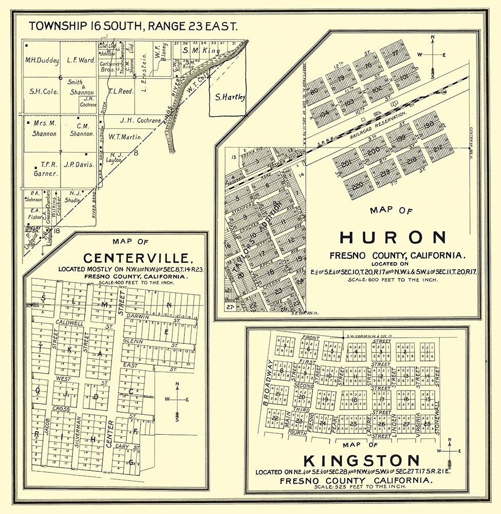 Huron, Kingston, Centerville California Landowner