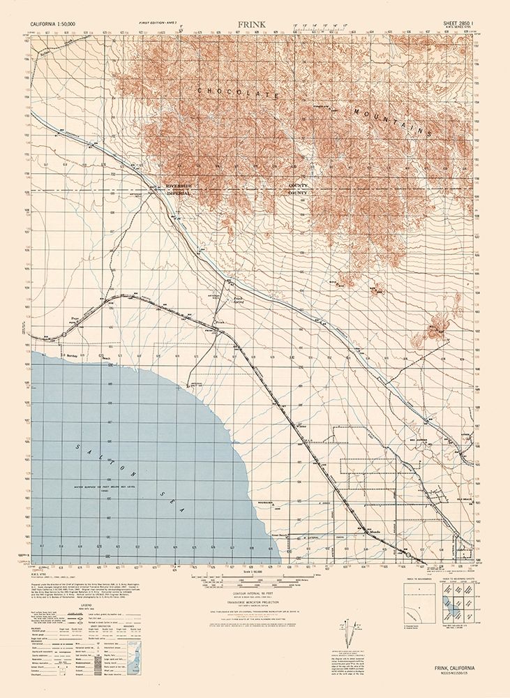 Frink Sheet - US Army 1944