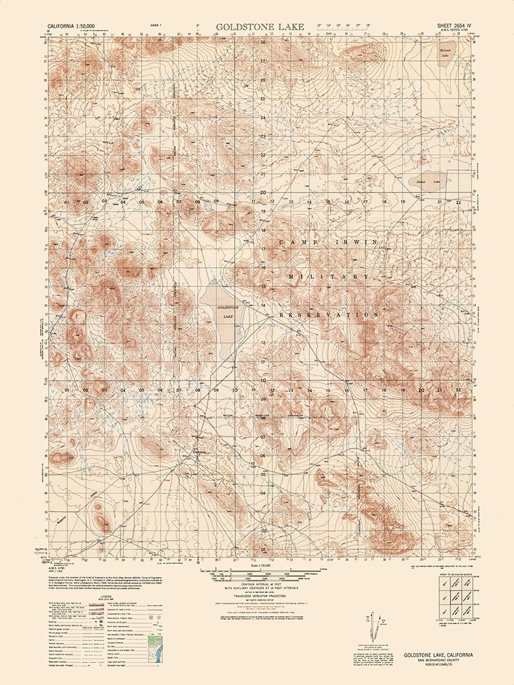 Goldstone Sheet - US Army 1948