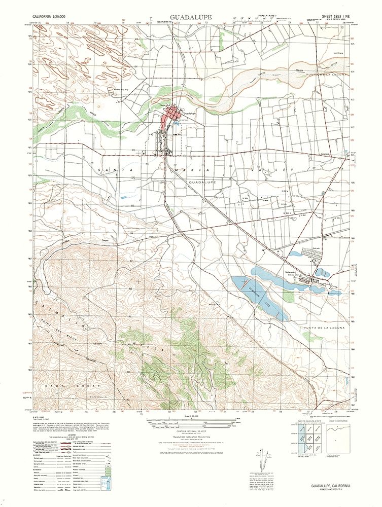 Guadalupe Sheet - US Army 1947