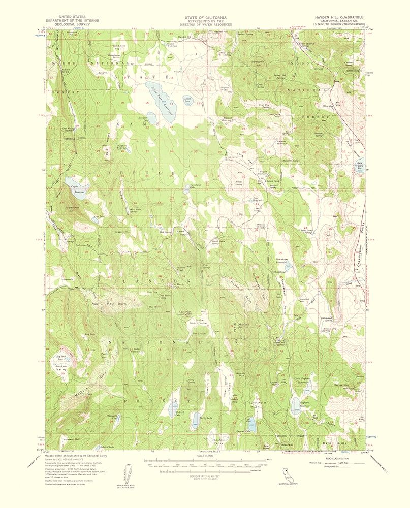 Hayden Hill California Quad - USGS 1959