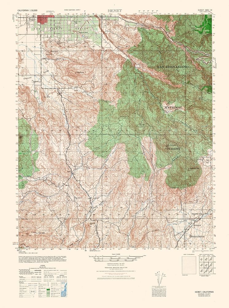 Hemet Sheet - US Army 1942