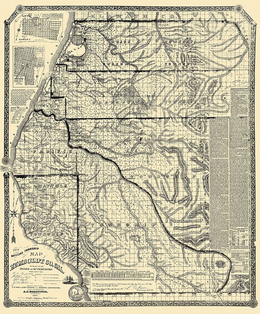 Humboldt California Landowner - Doolittle 1865