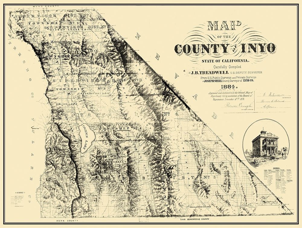 Inyo California - Treadwell 1884