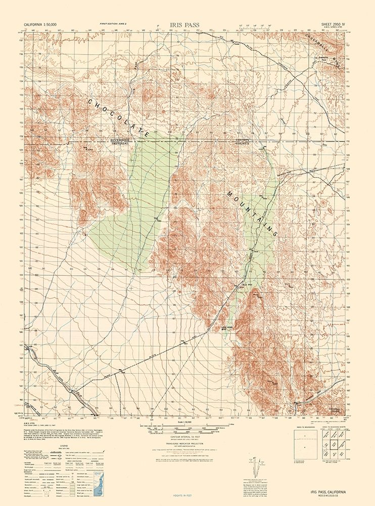 Iris Pass Sheet - US Army 1945