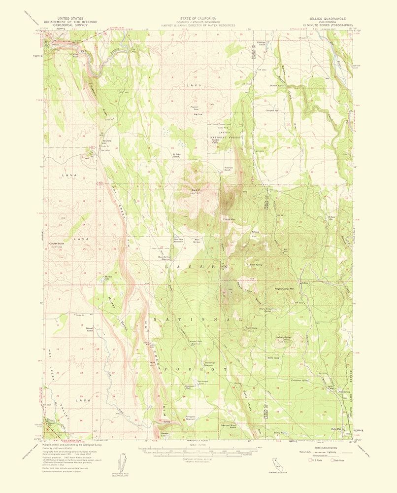 Jellico California Quad - USGS 1959