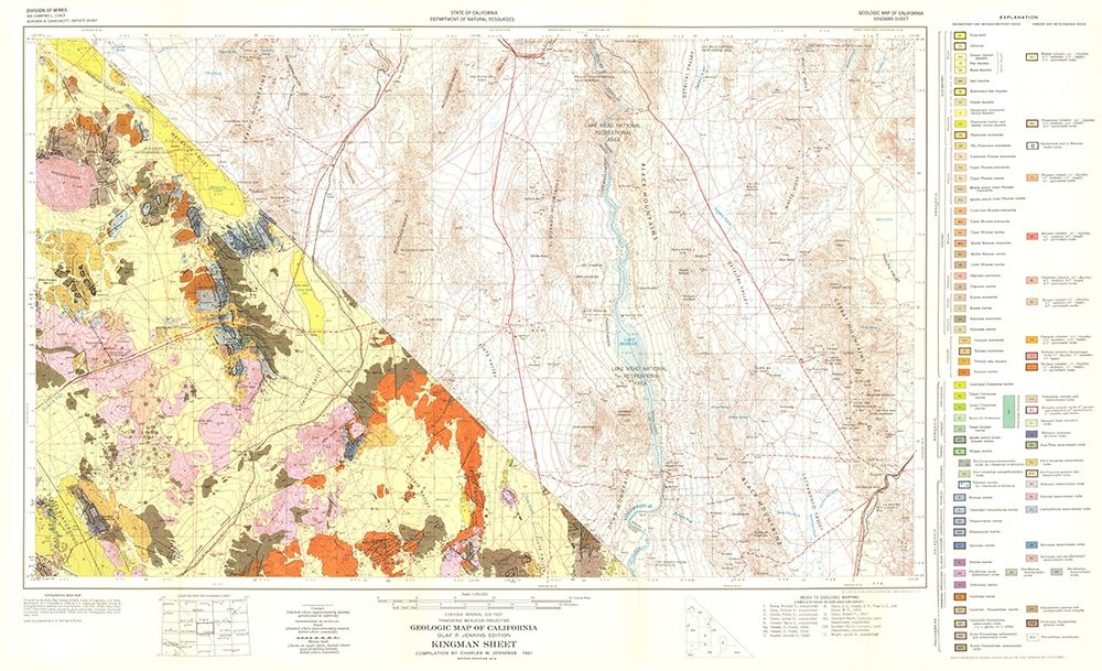Geologic California Kingman Sheet - Jennings 1956