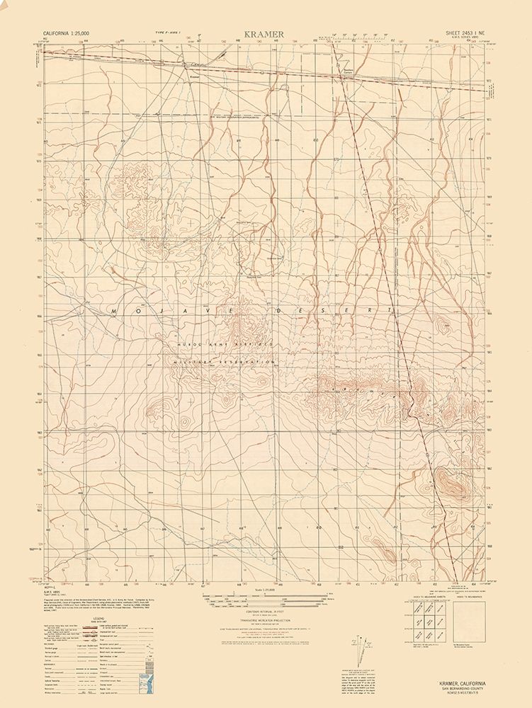 Kramer Sheet - US Army 1947