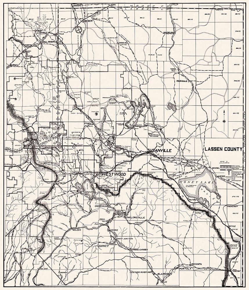 Lassen California - Morton 1929