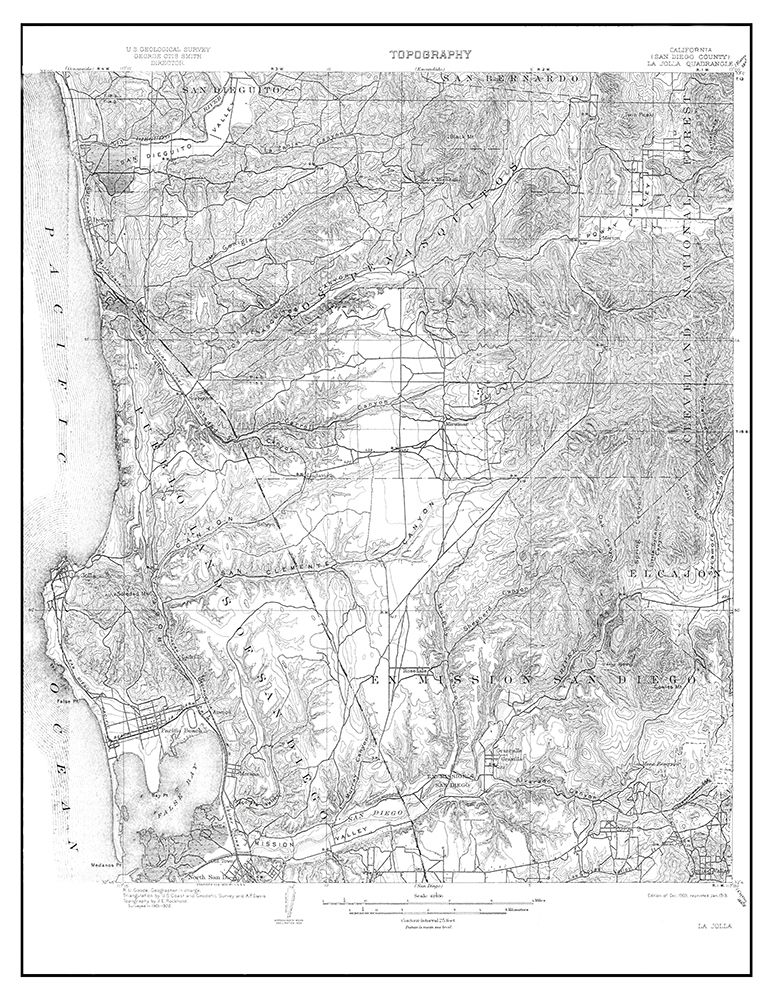 La Jolla California Quad - USGS 1903