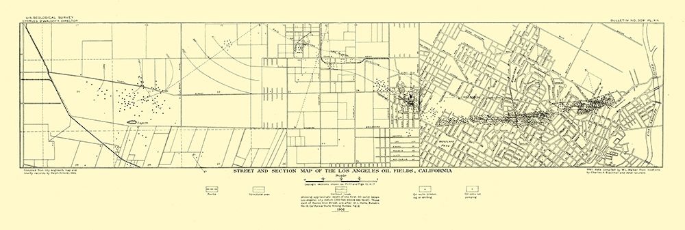 Los Angeles California Oil Fields- Hoen 1906