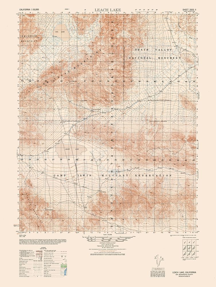 Leach Lake Sheet - US Army 1948