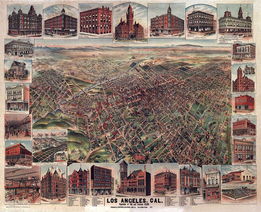Los Angeles California - 1891