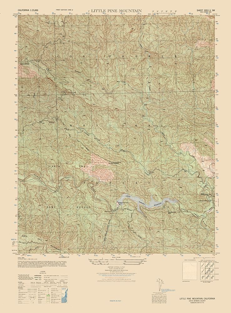 Little Pine Mountain Sheet - US Army 1944