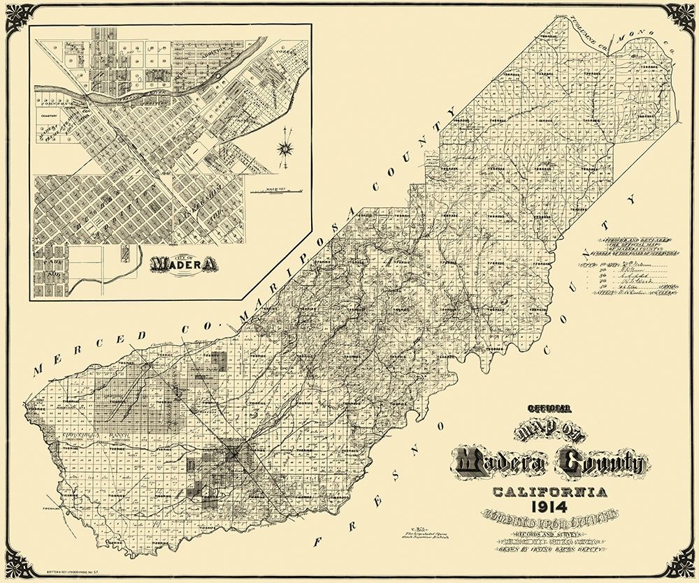 Madera California Landowner - Smith 1914