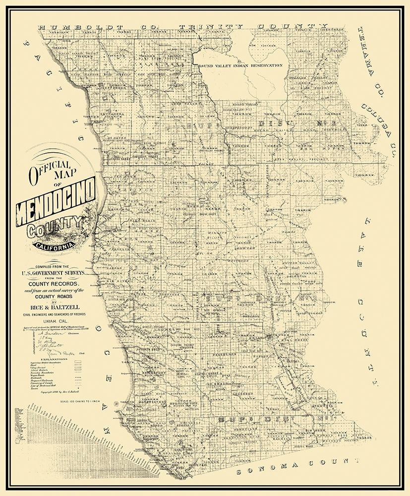 Mendocino California - Rice 1890