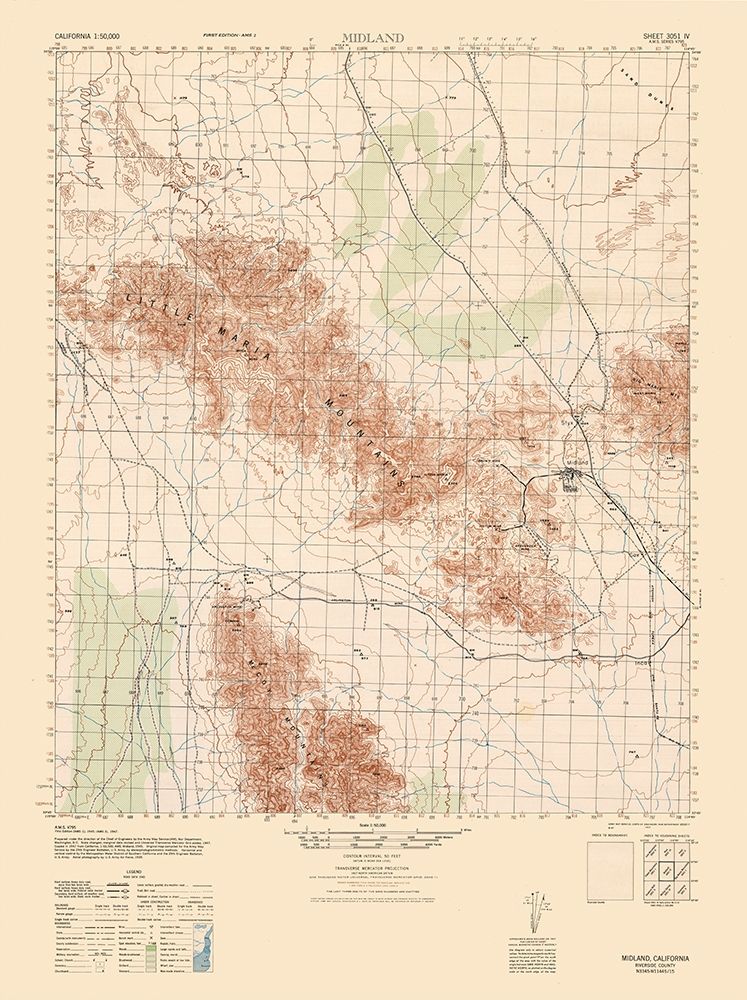 Midland Sheet - US Army 1945