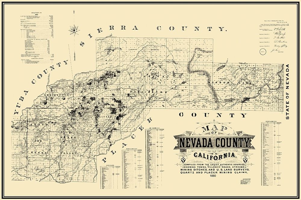 Nevada County California - Hartwell 1880