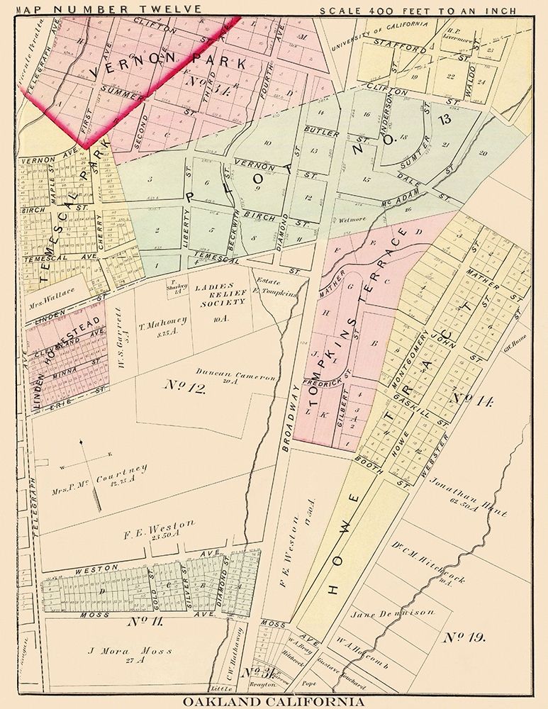 Oakland California Twelveth Ward - Thompson 1878