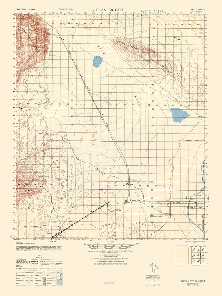 Plaster City Sheet - US Army 1944
