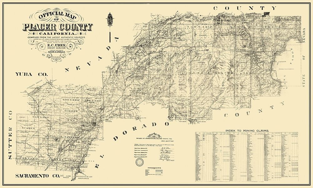 Placer California Landowner - Uren 1887
