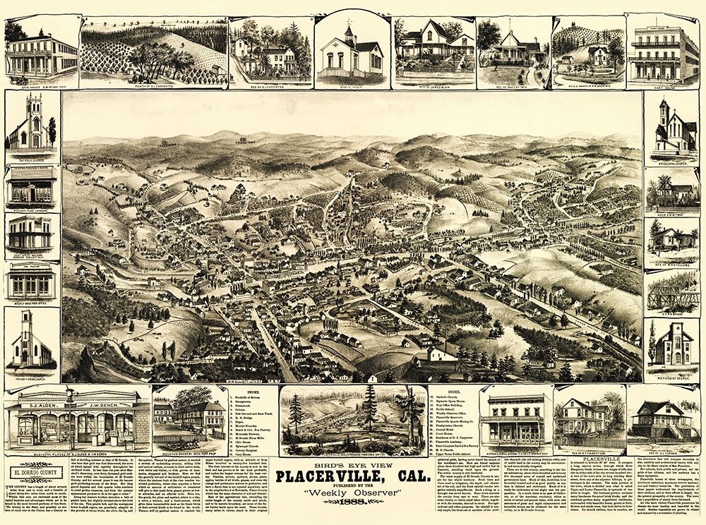 Placerville California - Elliot 1888