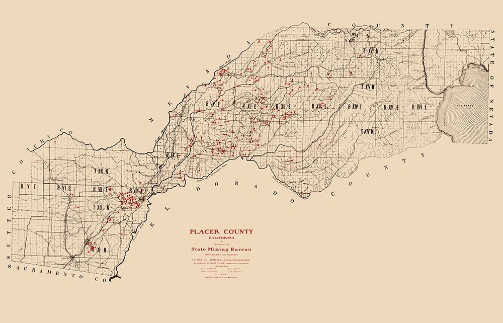 Placer County California Mining - Gage 1902