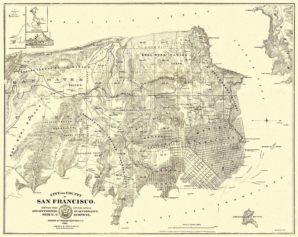San Francisco California Landowner - Langley 1861