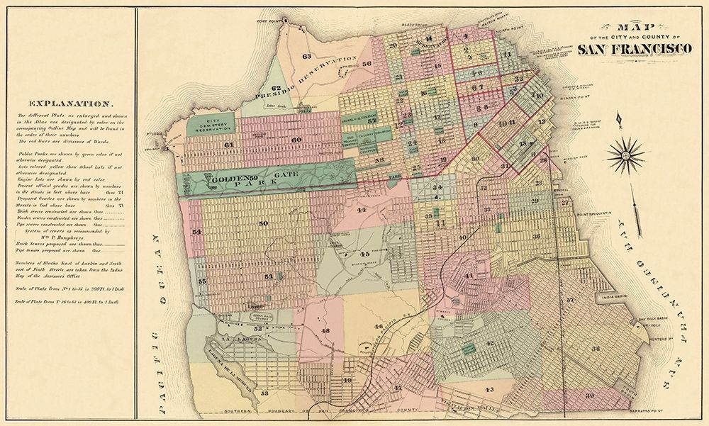 San Francisco California - Humpfreys 1876