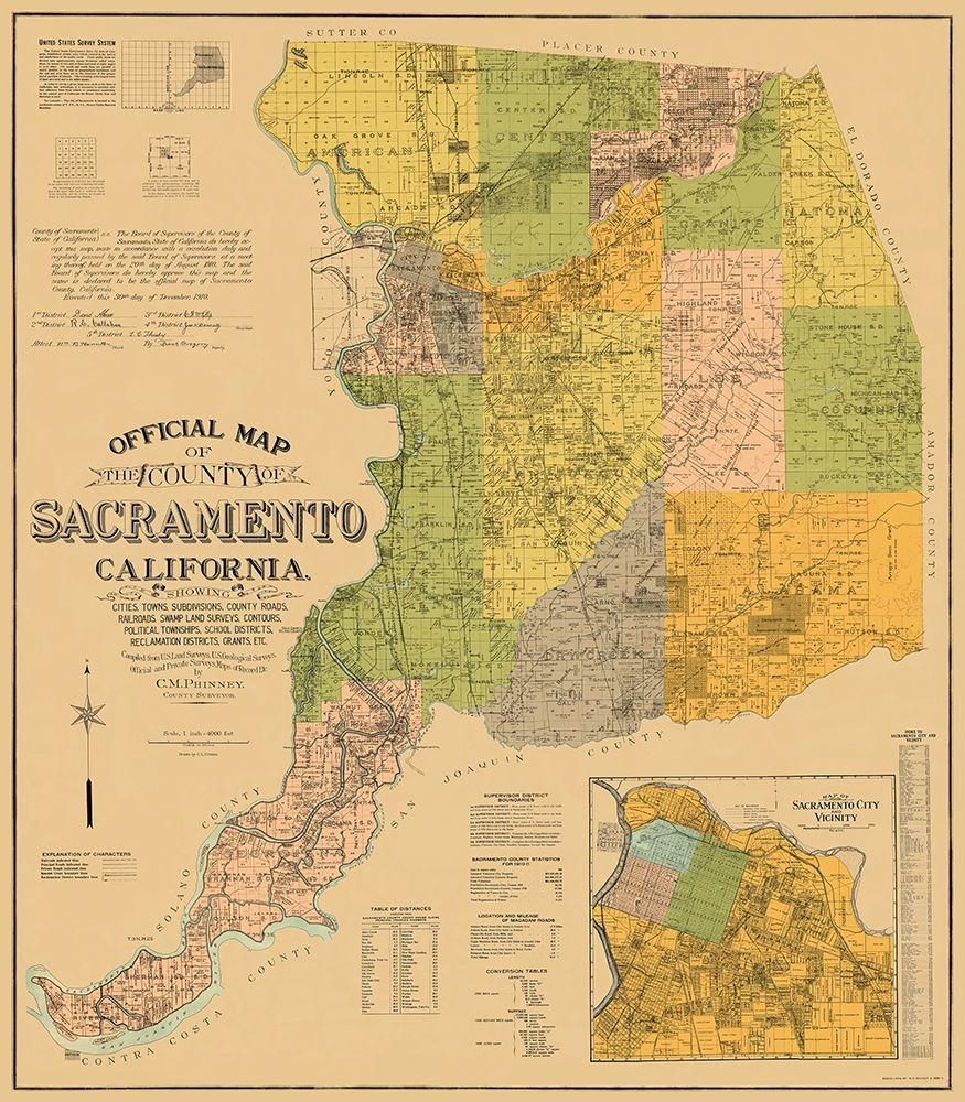 Sacramento California Landowner - Phinney 1911