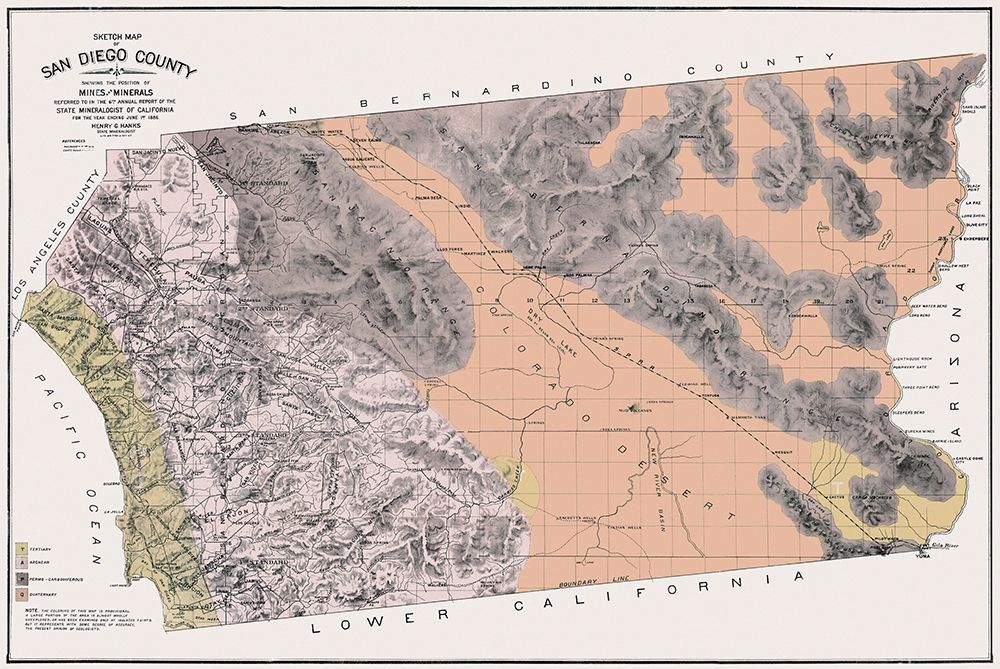 San Diego California - Hanks 1886