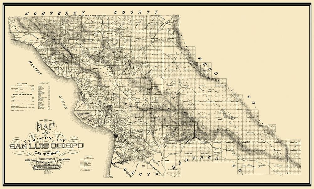 San Luis Obispo California - Henderson 1890
