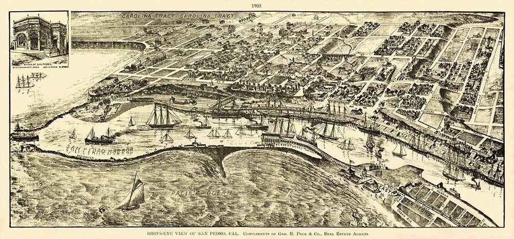 San Pedro California - Peck 1905