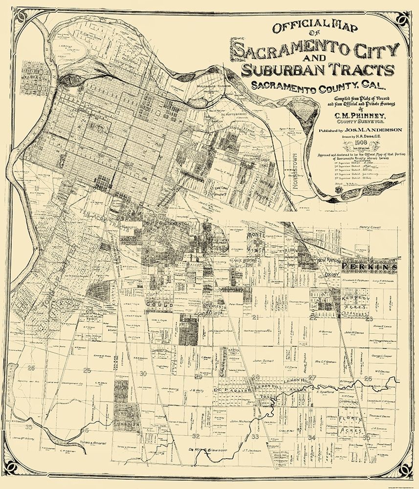 Sacramento California - Anderson 1908