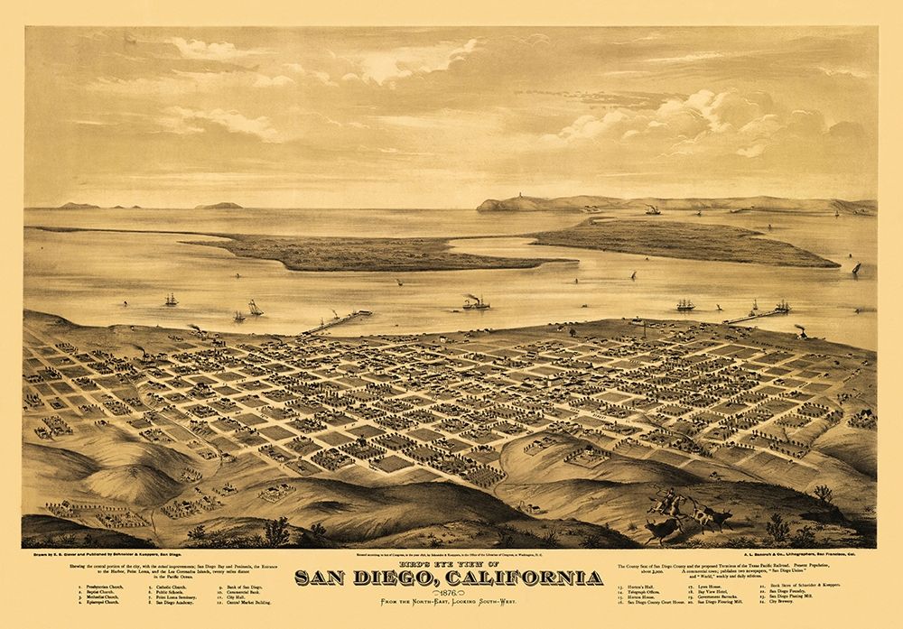 San Diego California - Bancroft 1876