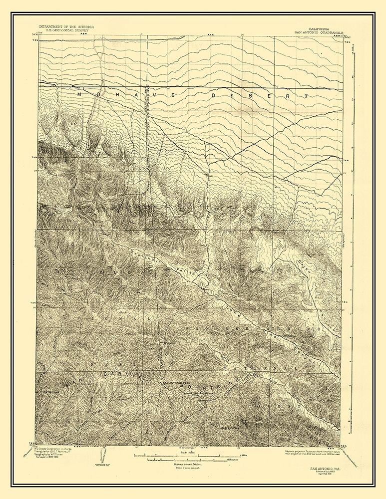 San Antonio California Quad - USGS 1903
