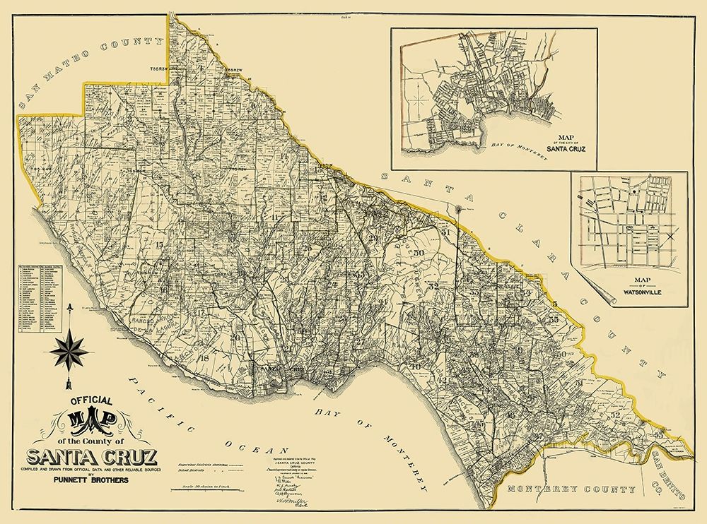 Santa Cruz California Landowner - Punnett 1906