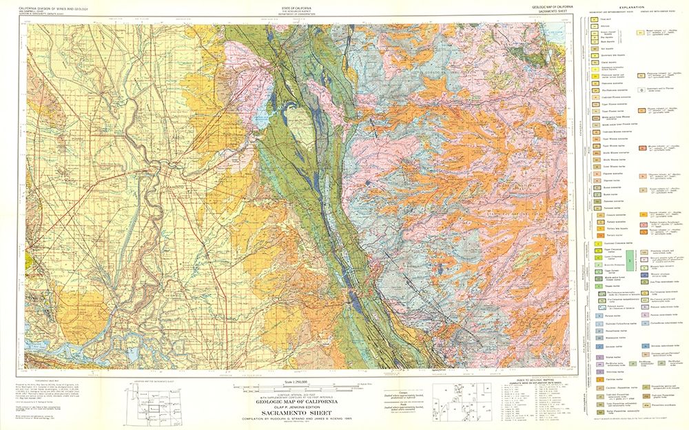 Sacramento Sheet California Mines - Strand 1961