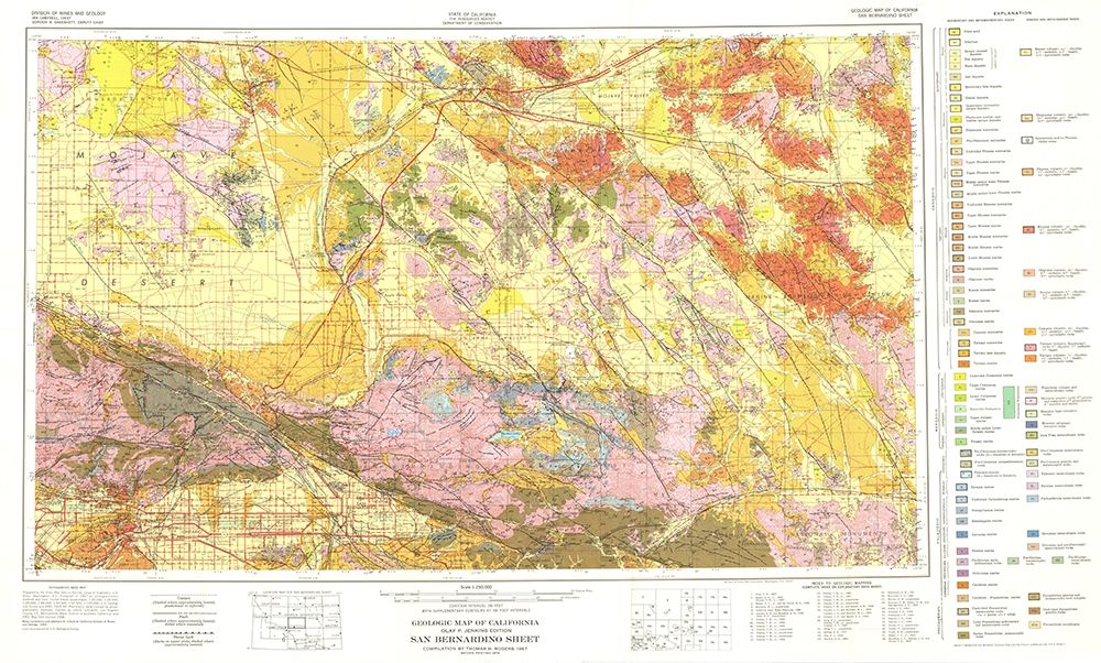San Bernardino Sheet California Mines - Rogers