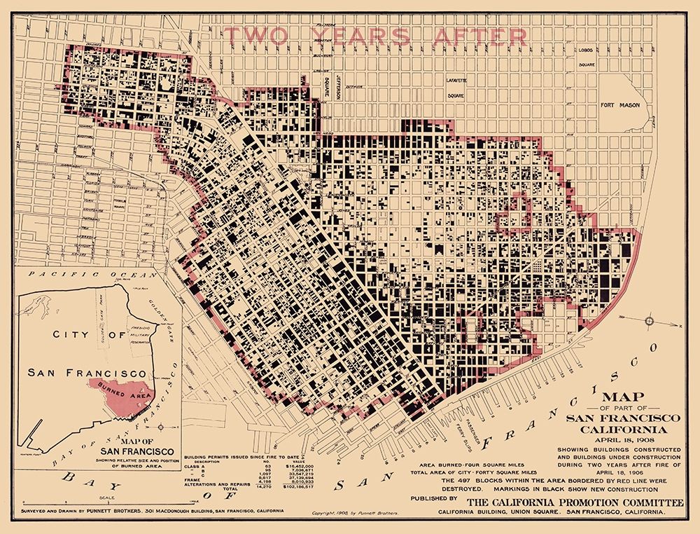 San Francisco California - Punnett 1908