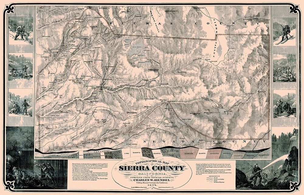 Sierra County California - Hendel 1874