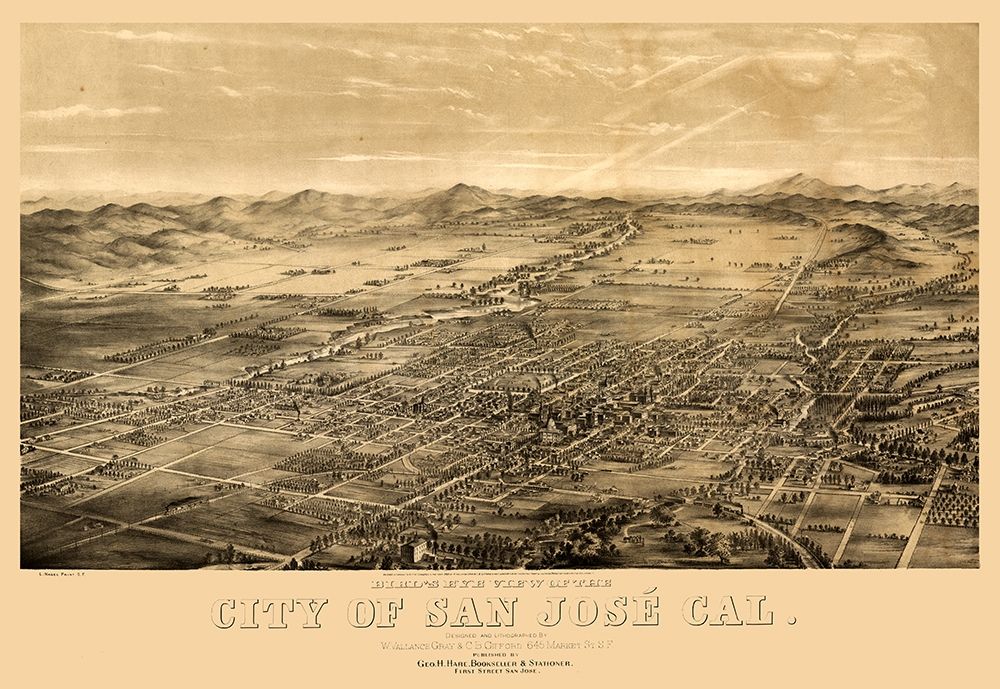 San Jose California - Gifford 1869