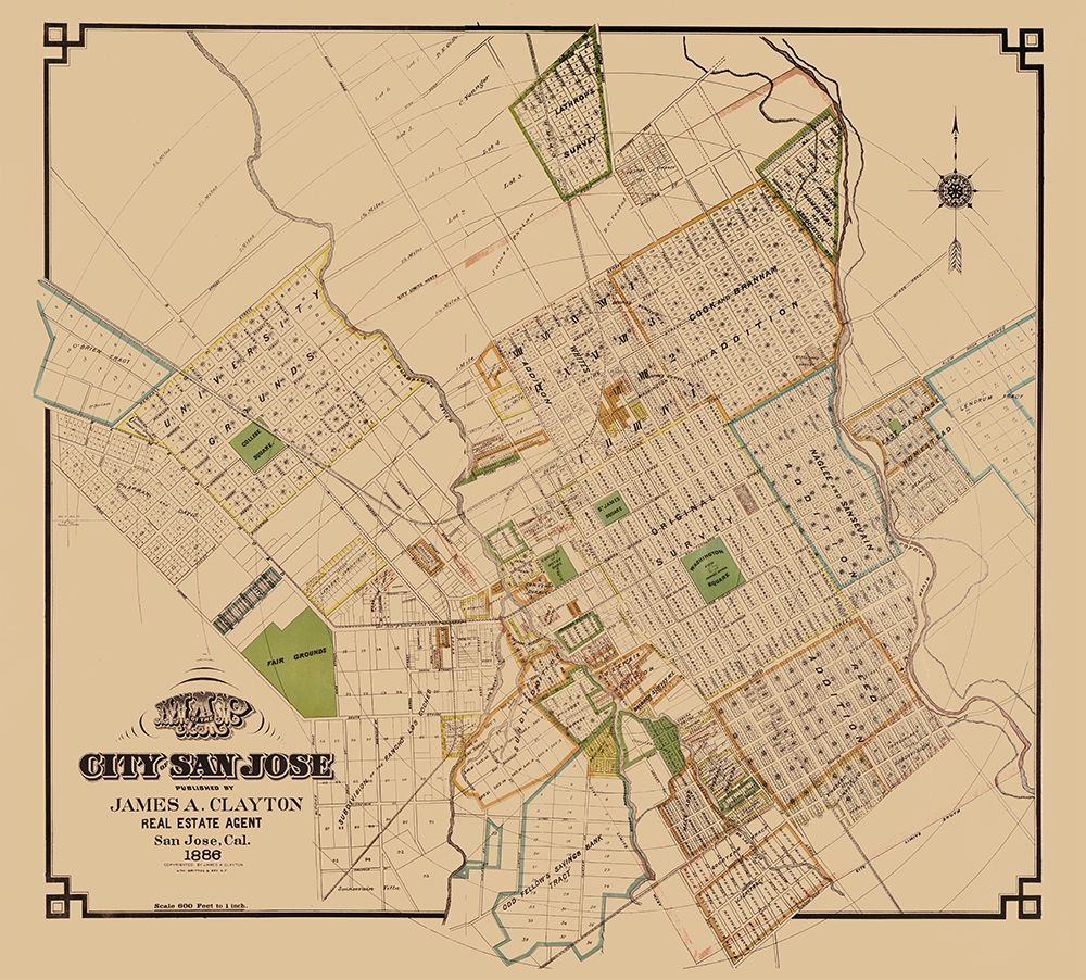 San Jose California - Clayton 1886