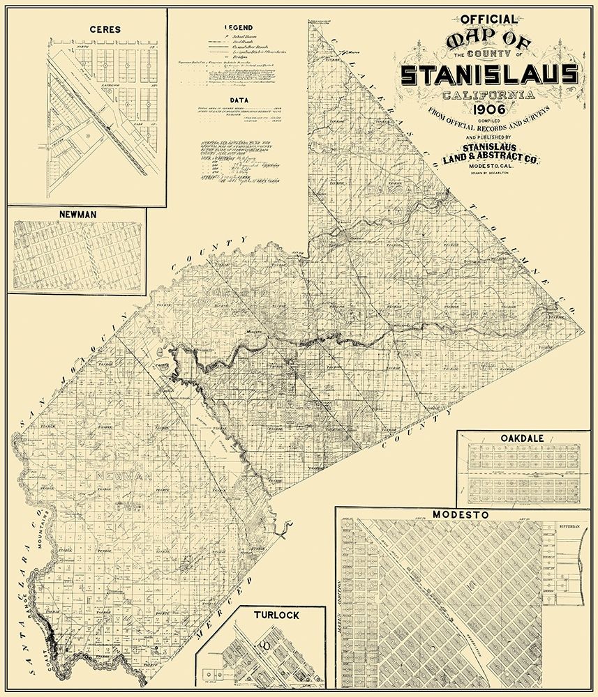 Stanislaus California Landowner - Stanislaus 1906