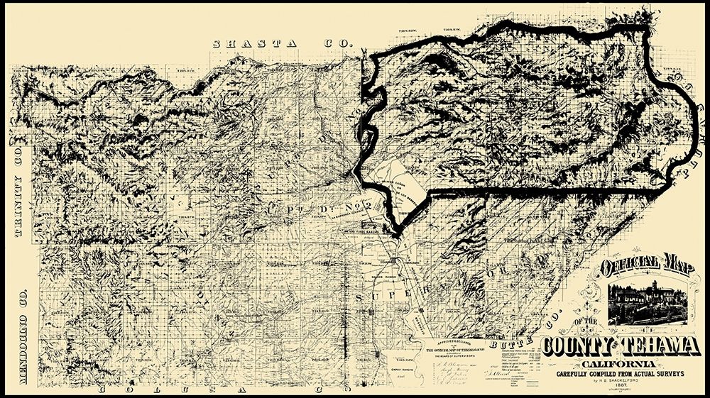Tehama California - Shackelford 1887