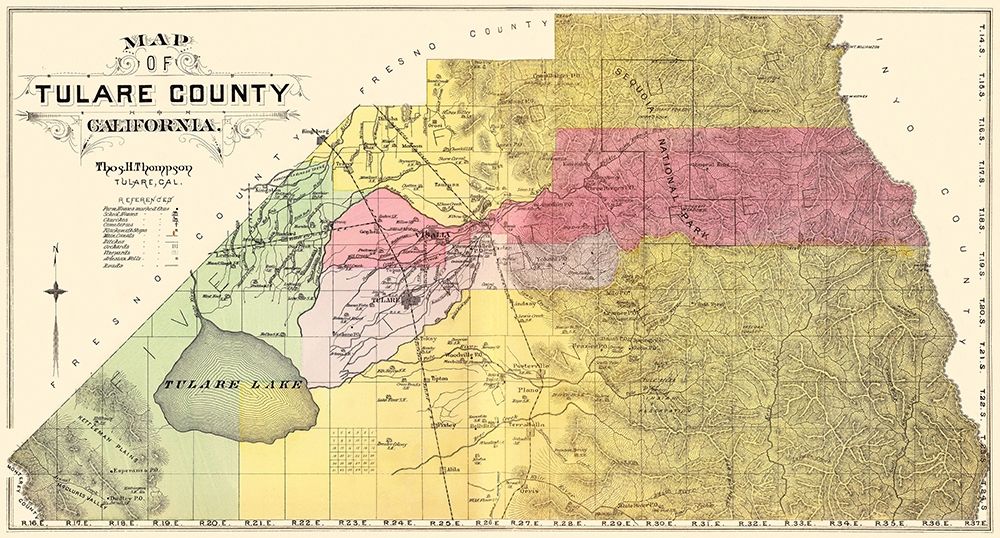 Tulare California - Thompson  1892