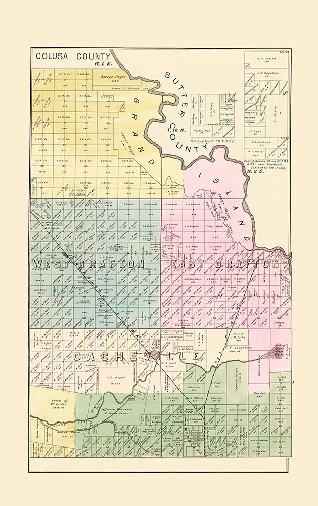 Yolo  Northeast California Landowner - De Pue 1879