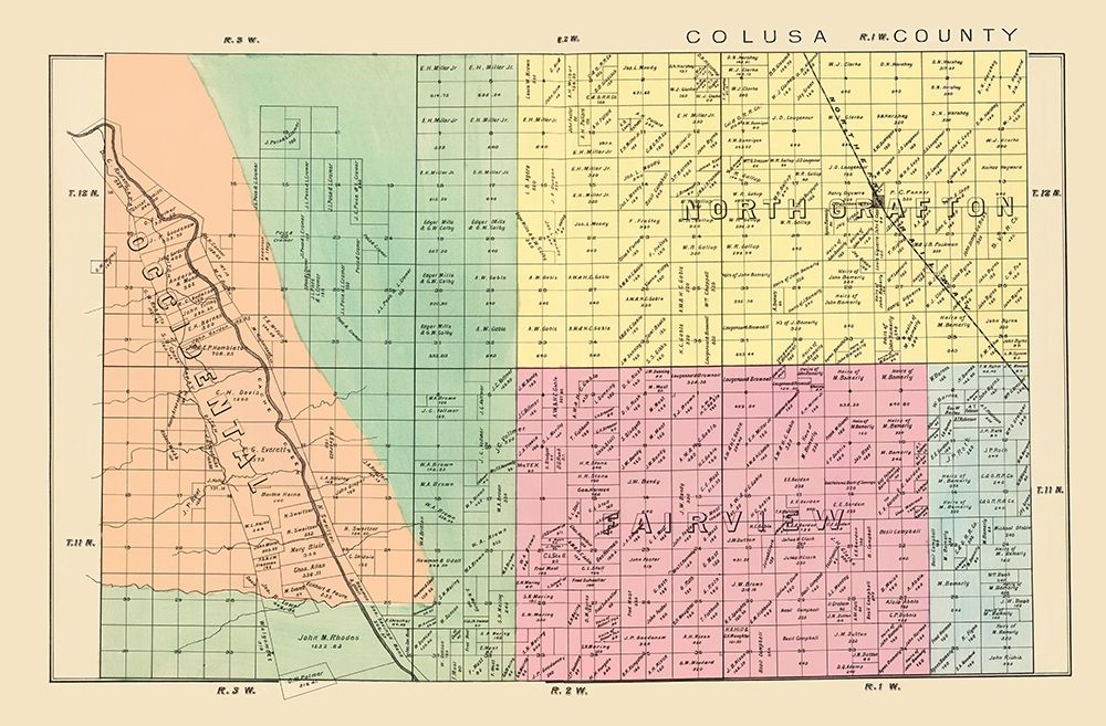 Yolo  Northwest California Landowner - De Pue 1879
